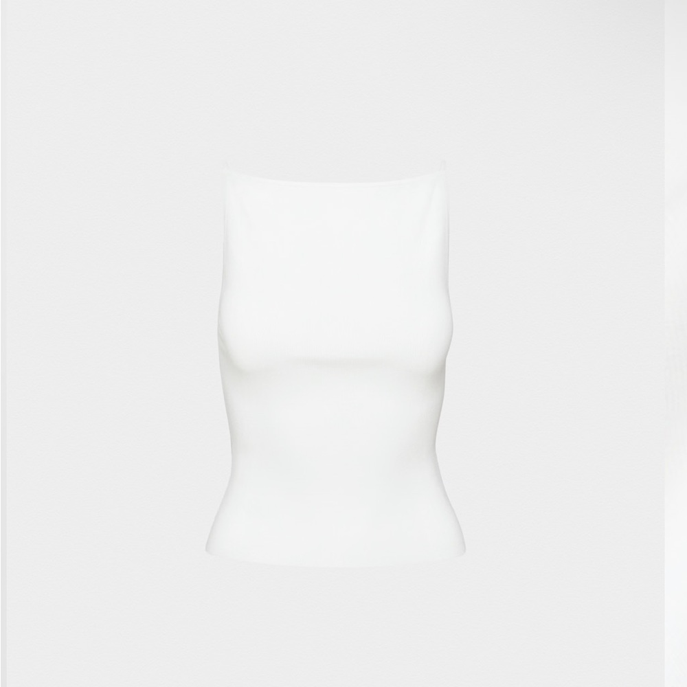Aritzia Babaton Reputation Tank Top White Small - Picture 3 of 6
